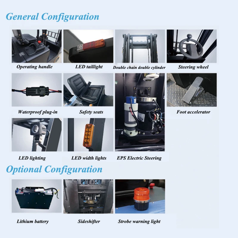 Configuration 3 wheel Forklift