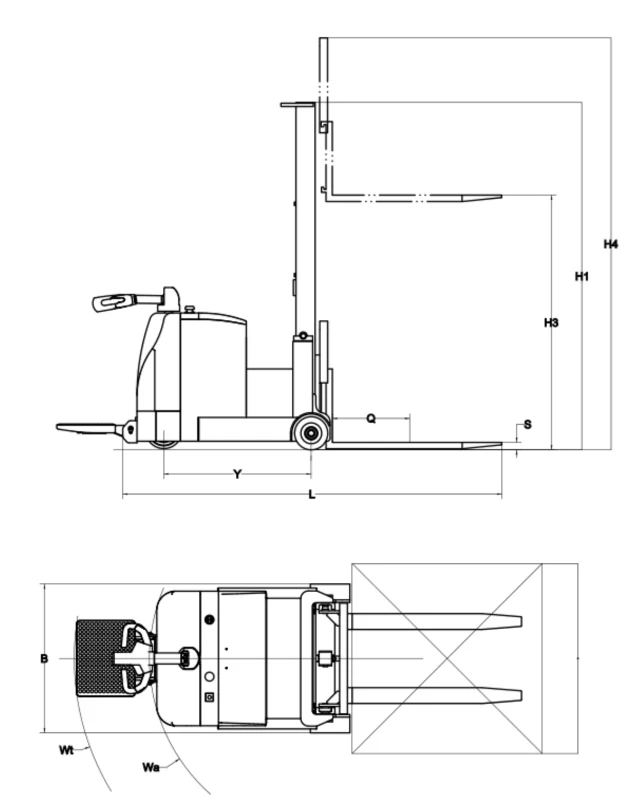 2D Pallet Stacker Counterbalance 2D Pallet Stacker Counterbalance
