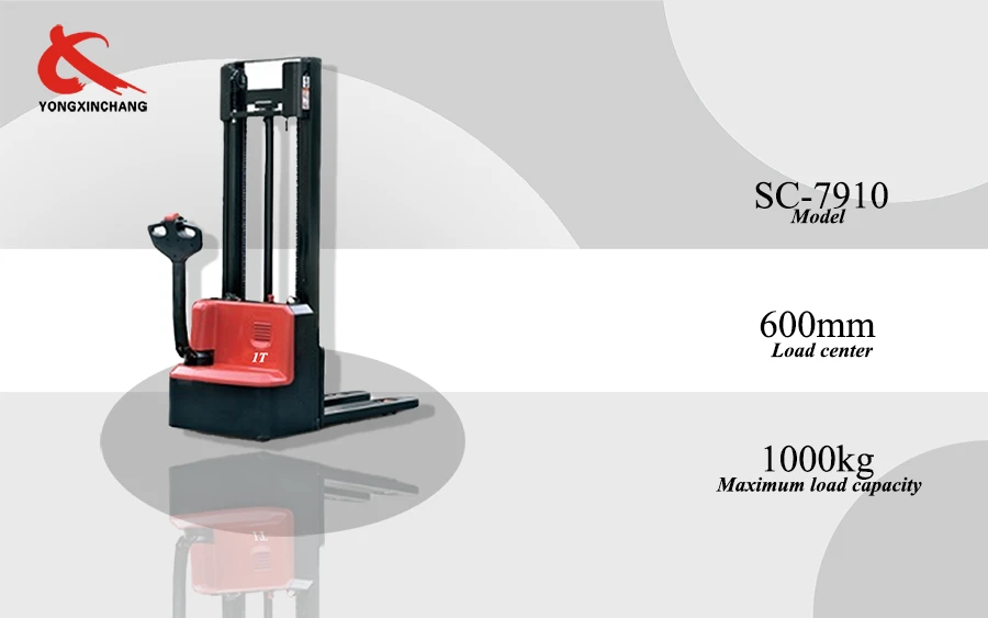 1 ton Double column mini Electric Stacker Truck introduction