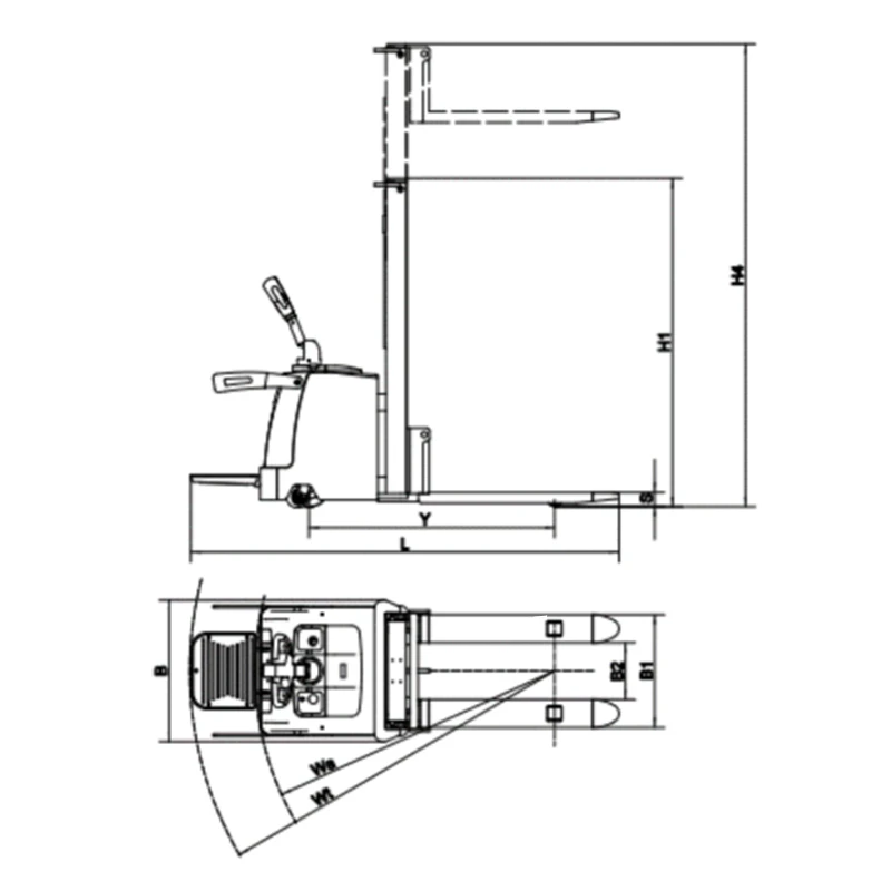 2D electric stacker