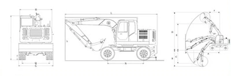 2D wheel excavator digger 2D wheel excavator digger