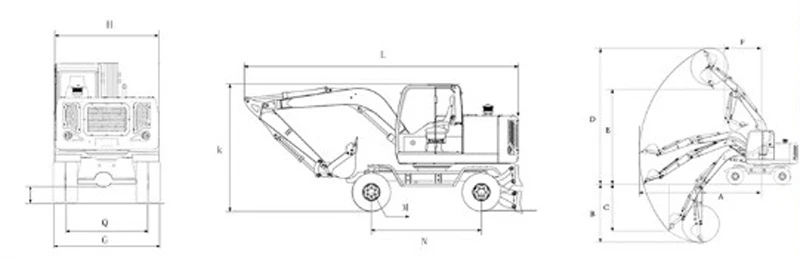 2D wheel excavator