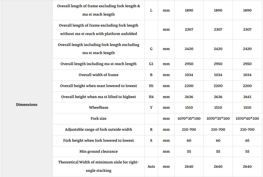 electric forklift electric forklift