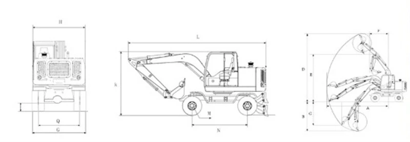 2D Wheel excavator