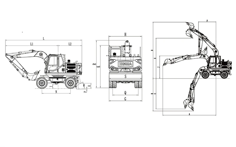 2D Wheel excavator